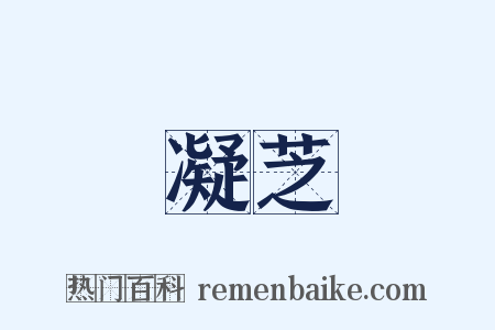 凝芝是什么意思的图片
